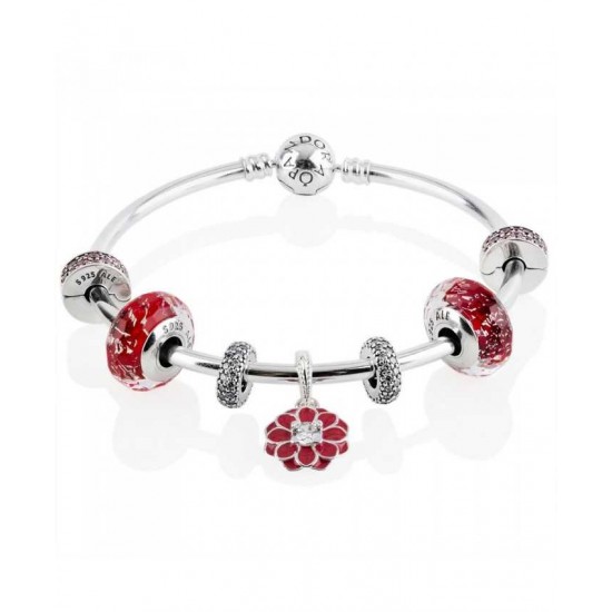 Pandora Bangle-Oriental Bloom Complete