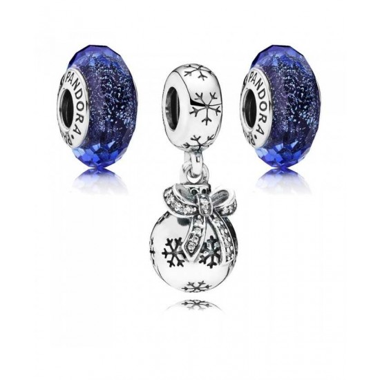 Pandora Charm-Iridescent Christmas Bauble Jewelry