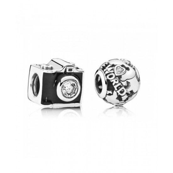 Pandora Charm-Silver Around The World Jewelry