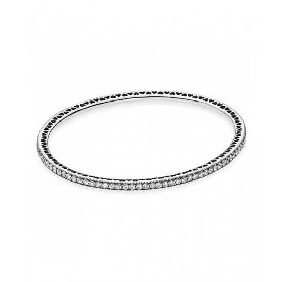 Pandora Bangle-Silver Twinkling Forever