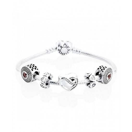 Pandora Bracelet-Ribbon Of Love Complete Jewelry