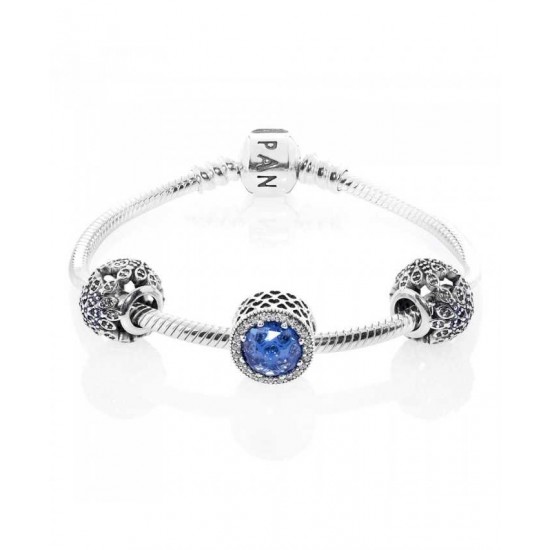 Pandora Bracelet-Crystallised Snowflake Complete