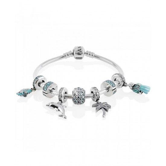 Pandora Bracelet-Teal Elegance Complete