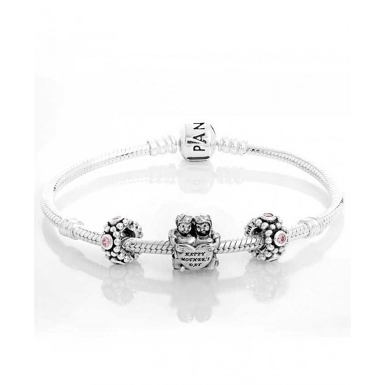 Pandora Bracelet-Silver Dear Mother Complete Jewelry