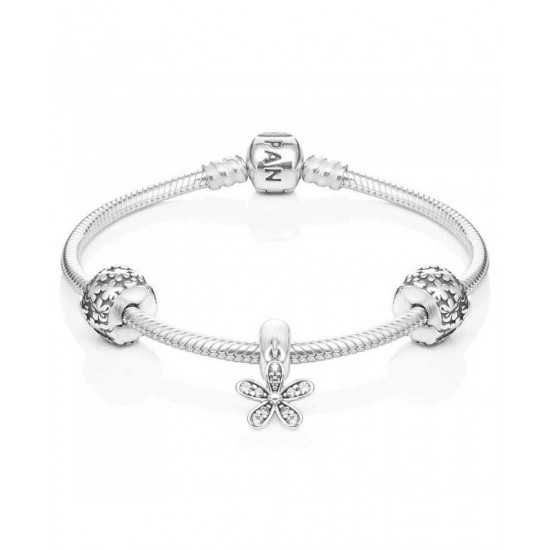Pandora Bracelet-Silver Daisy Bundle