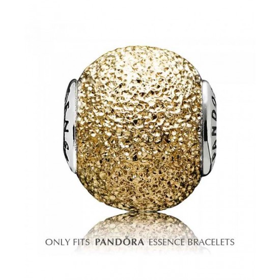 Pandora Charm-Essence Silver 14ct Gold Sensitivity