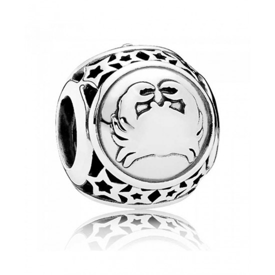 Pandora Charm-Silver Cancer Star Sign Jewelry