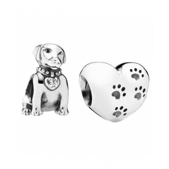 Pandora Charm-Silver Dog Lovers