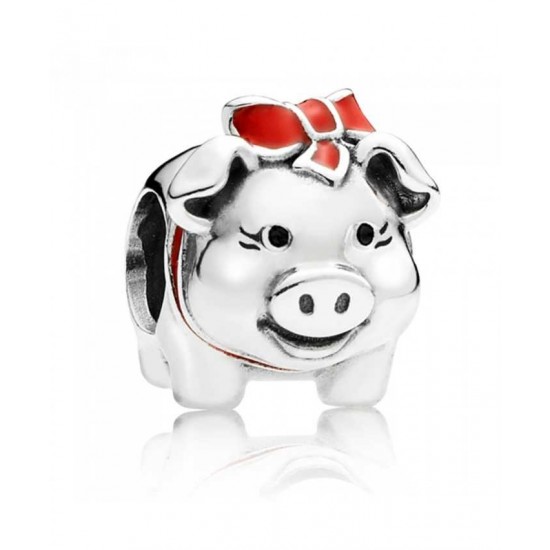 Pandora Charm-Silver Piggy Bank
