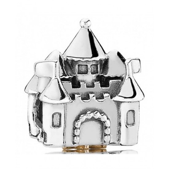Pandora Charm-Silver 14ct Fairytale Castle
