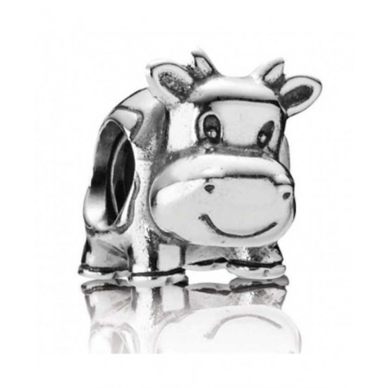 Pandora Charm-Silver Cow Bead
