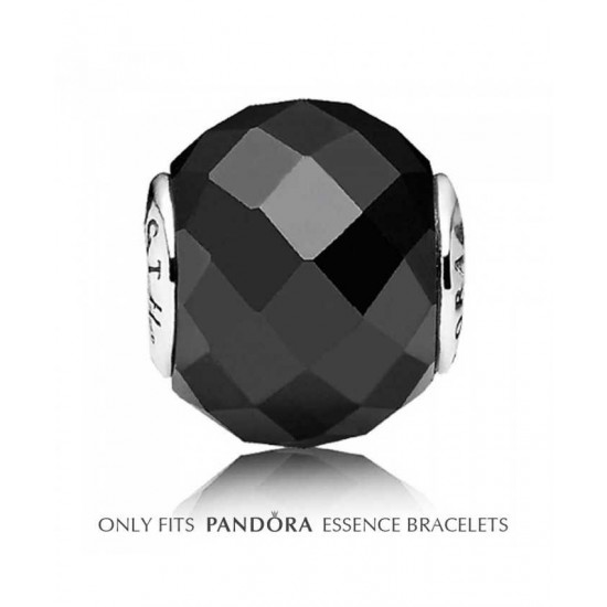 Pandora Charm-Essence Black Spinel Strength Bead