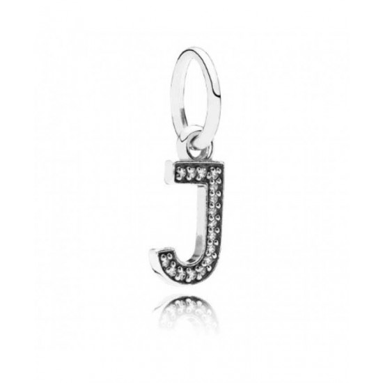 Pandora Charm-Sparkling Alphabet J Pendant