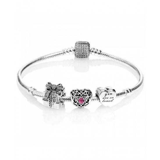 Pandora Bracelet-Sparkling July Birthstone Complete