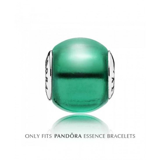 Pandora Charm-Essence Silver Green Cubic Zirconia Creativity