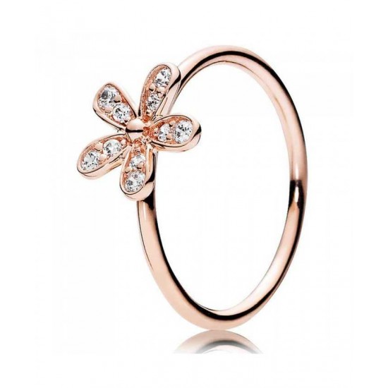 Pandora Ring-Rose Dazzling Daisy Cubic Zirconia Jewelry