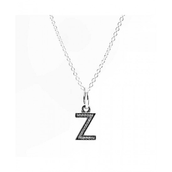 Pandora Necklace-Sparkling Alphabet Z