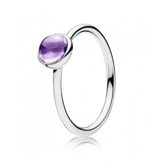 Pandora Ring-Purple Poetic Droplet