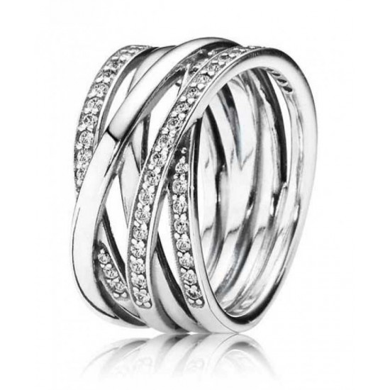 Pandora Ring-Entwined Cross Over