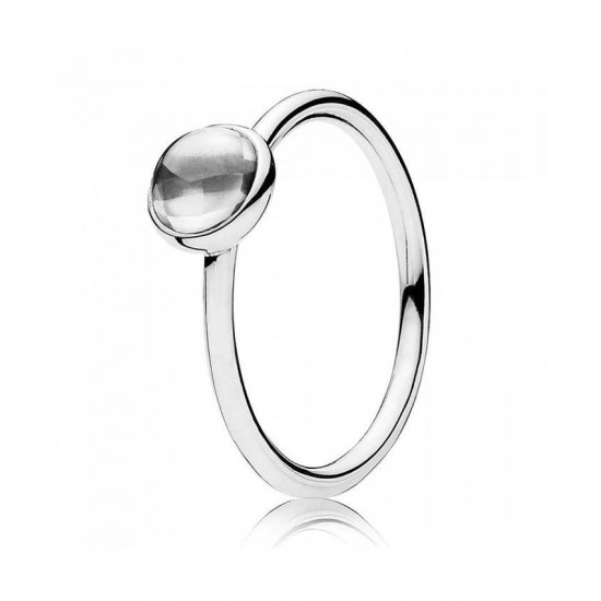 Pandora Ring-Silver Poetic Droplet
