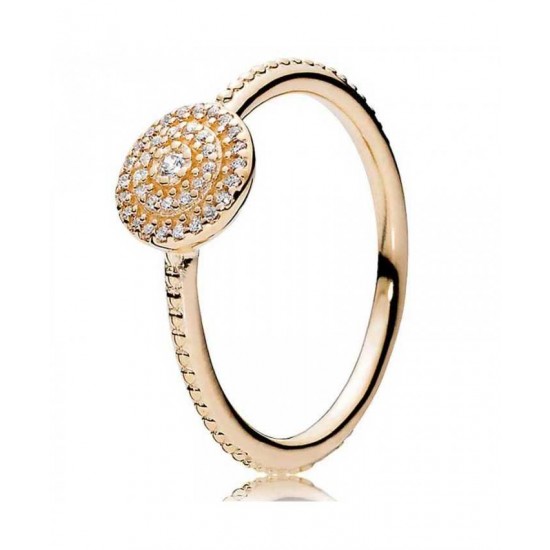 Pandora Ring-14ct Gold Radiant Elegance Jewelry